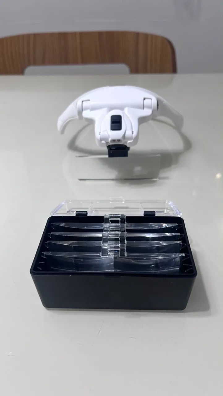 Óculos Lupa De Cabeça Iluminação De Led 5 Lentes De Aumento - Foto 5