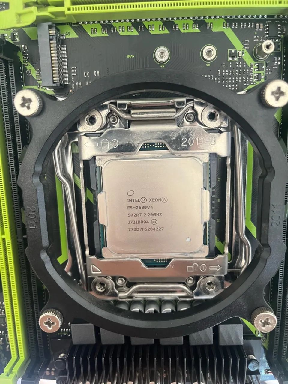 Placa mãe x99 com processador e cooler  - Foto 3