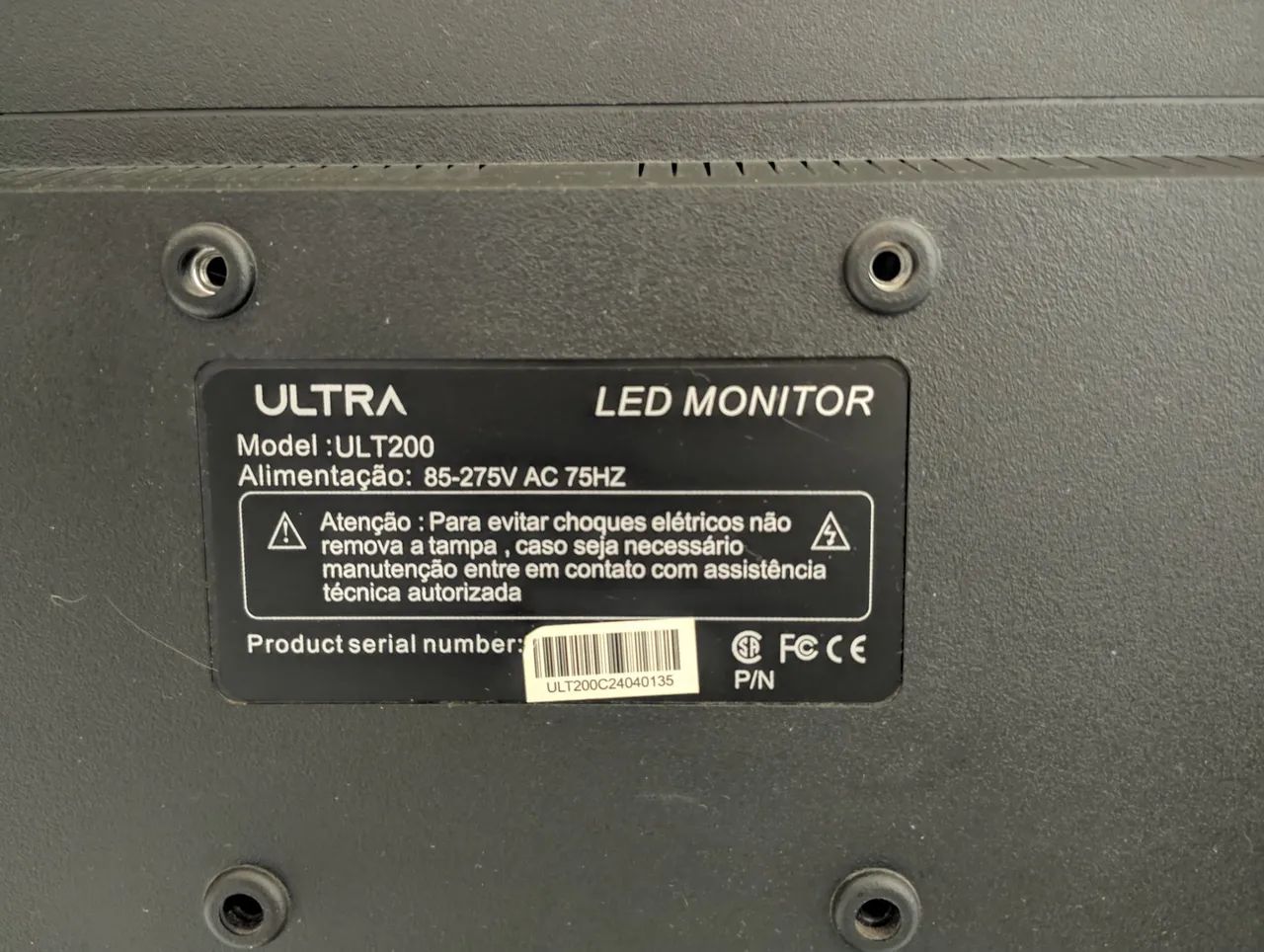 Monitor de 19 polegadas 75htz marca ultra