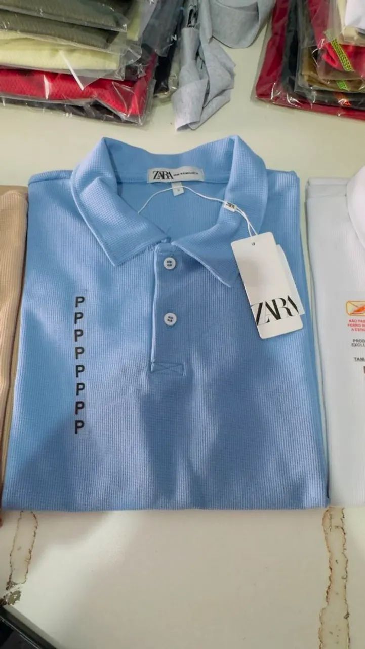 Camiseta polos zara Atacado - Foto 3