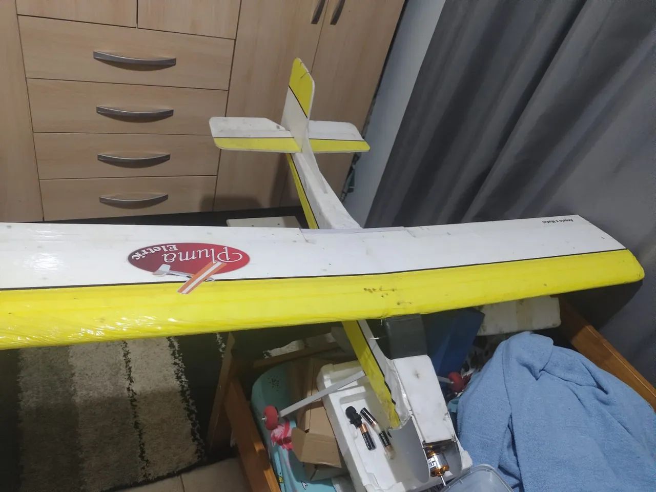 Avião controle aeromodelo 