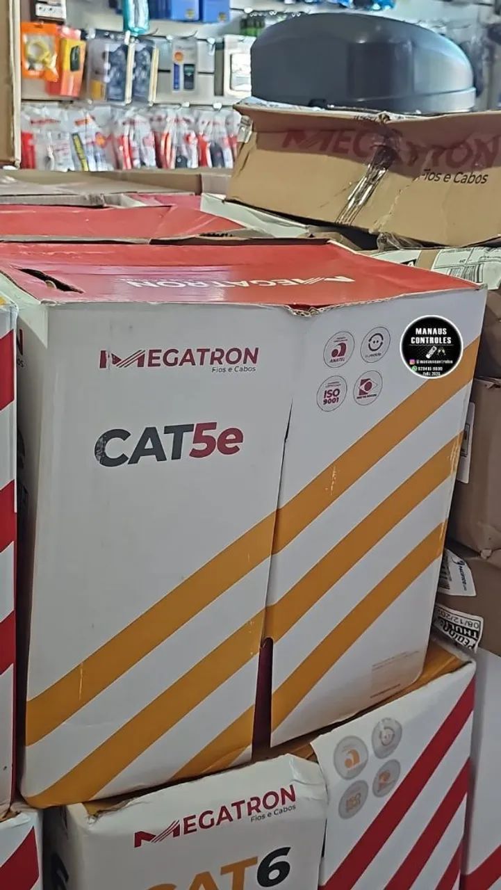  Caixa de Cabo de Rede CAT.5E 100% Cobre - 305 Metros