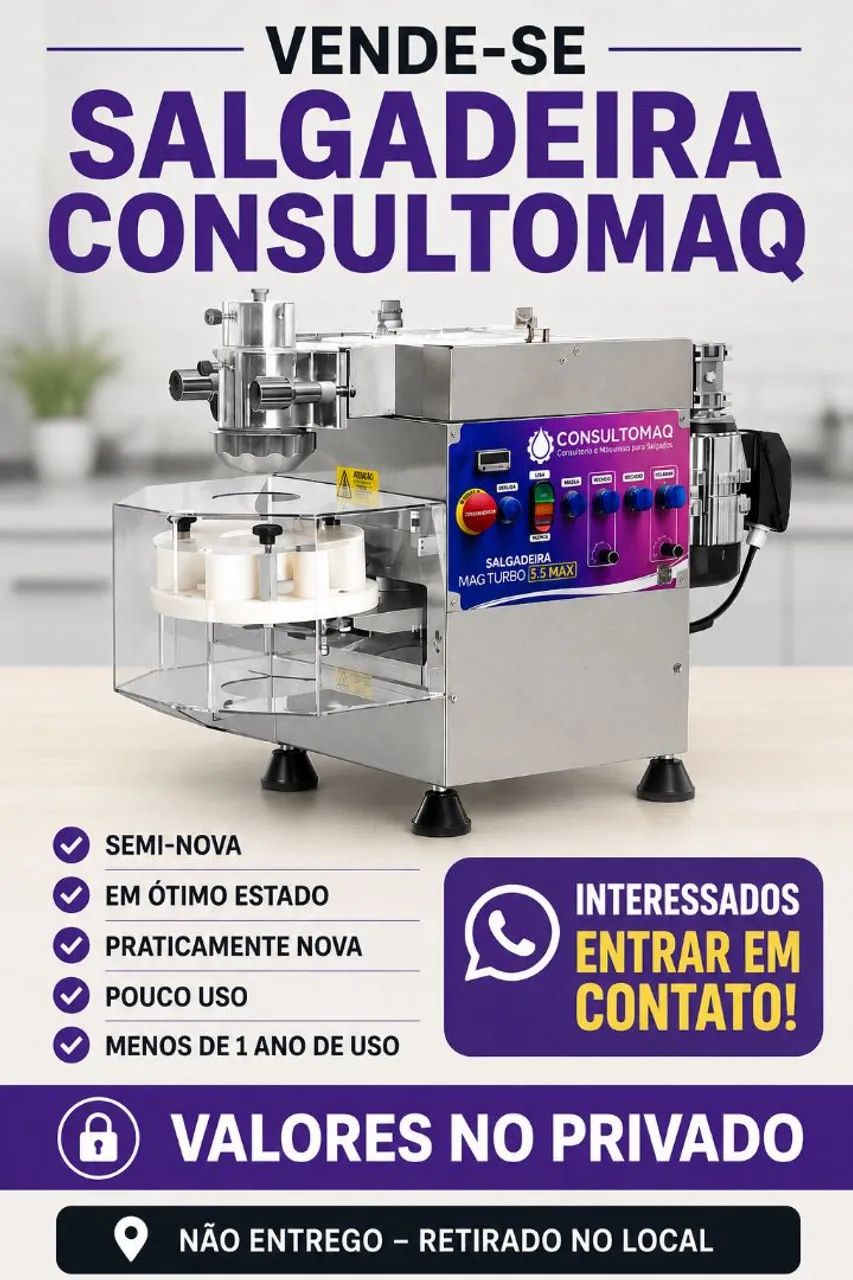 Modeladora de salgados consultomaq 
