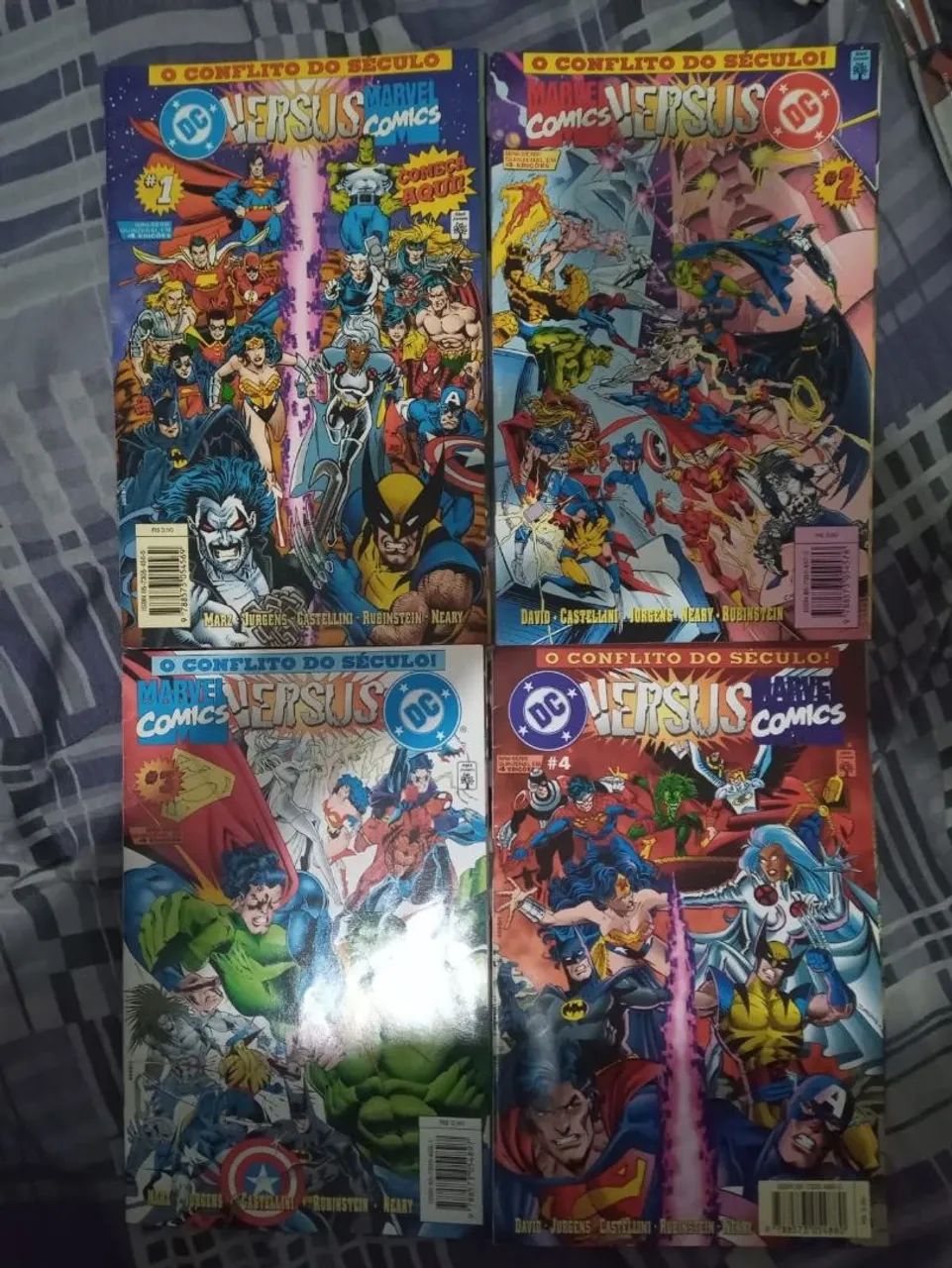 DC VS MARVEL coleção completa com as 3 mini séries + AMÁLGAMA mini série completa 