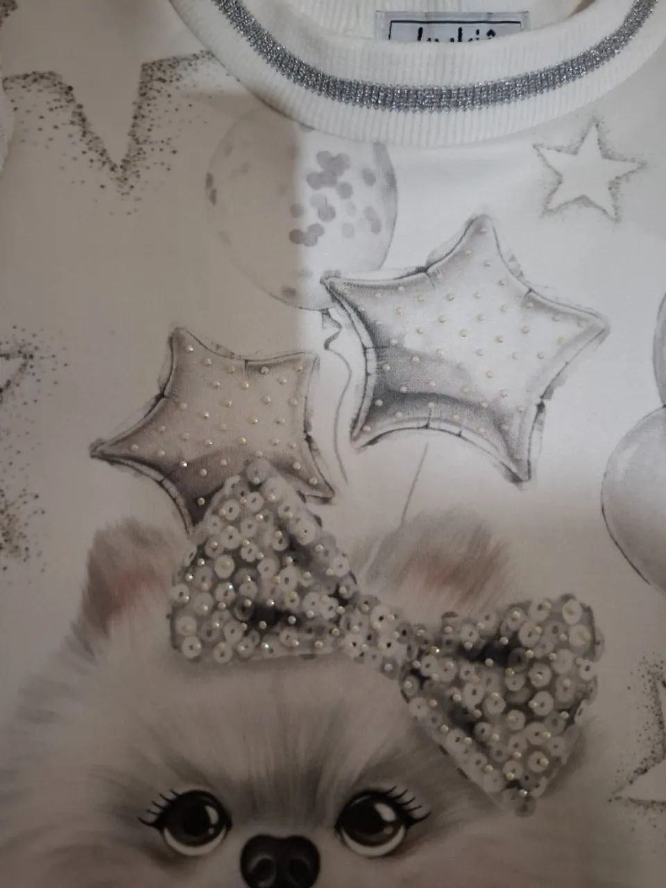 Vestido Branco Cachorrinhos Trupe Esperta - Foto 2