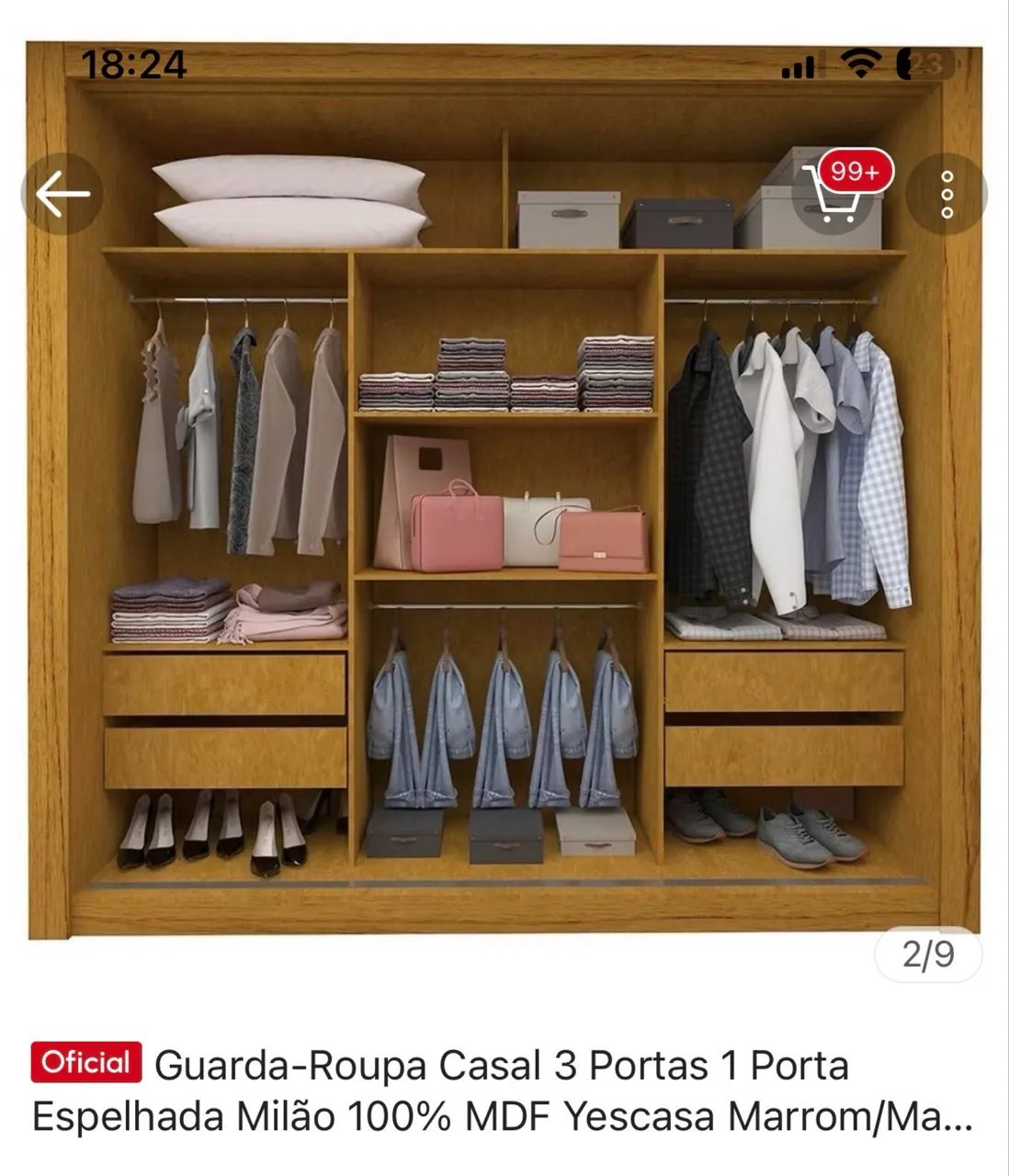 Guarda roupa novo  - Foto 3