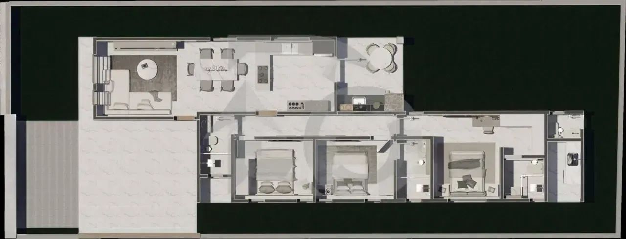 Condomínio Terras Alphaville 1 - Casa para Aquisição e Construção com 3 Quartos e Garagens - Foto 3