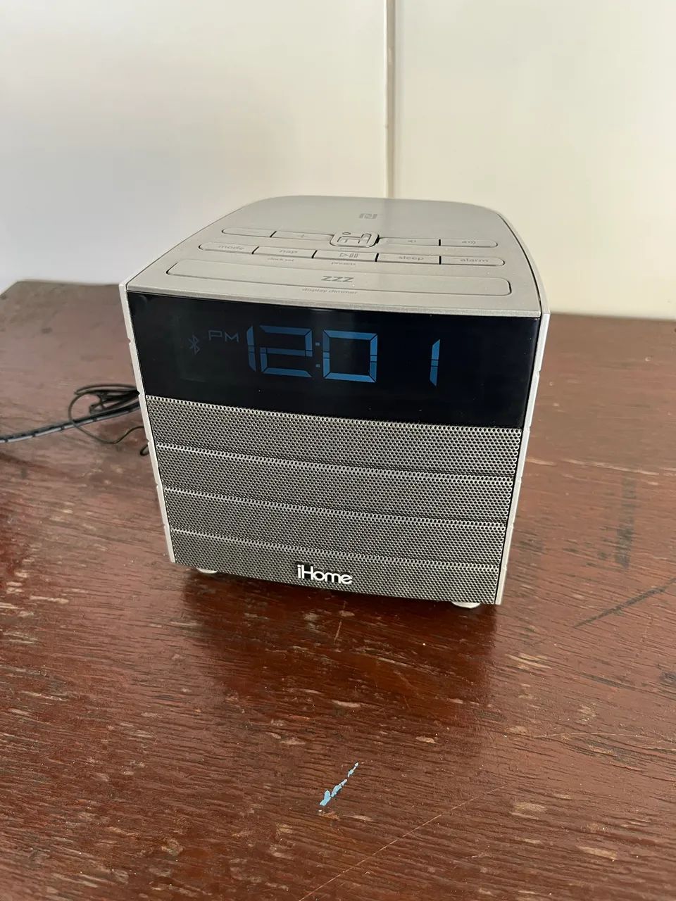 Rádio Relógio caixa som Ihome