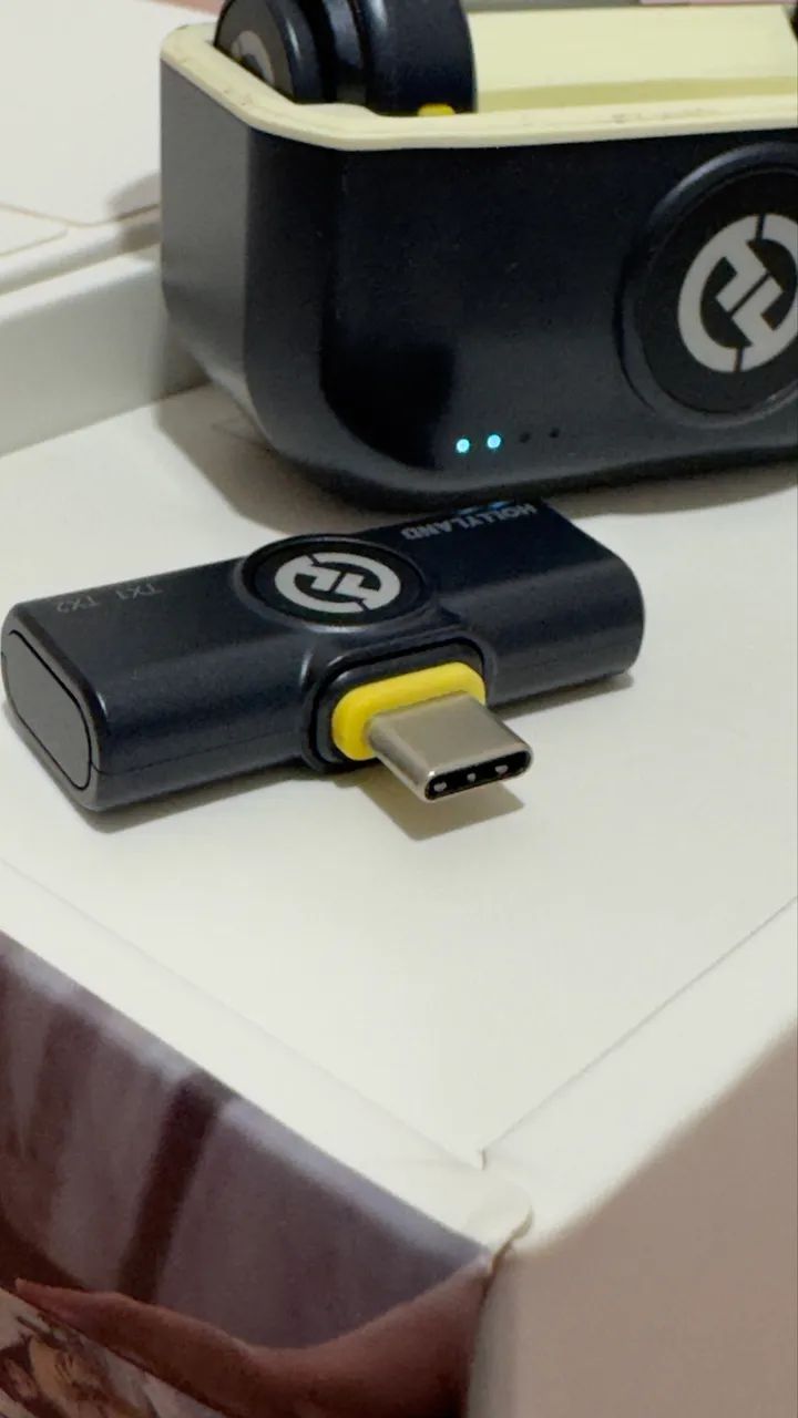 Microfone De Lapela Hollyland Lark M2 Duo Usb C Preto - Foto 5