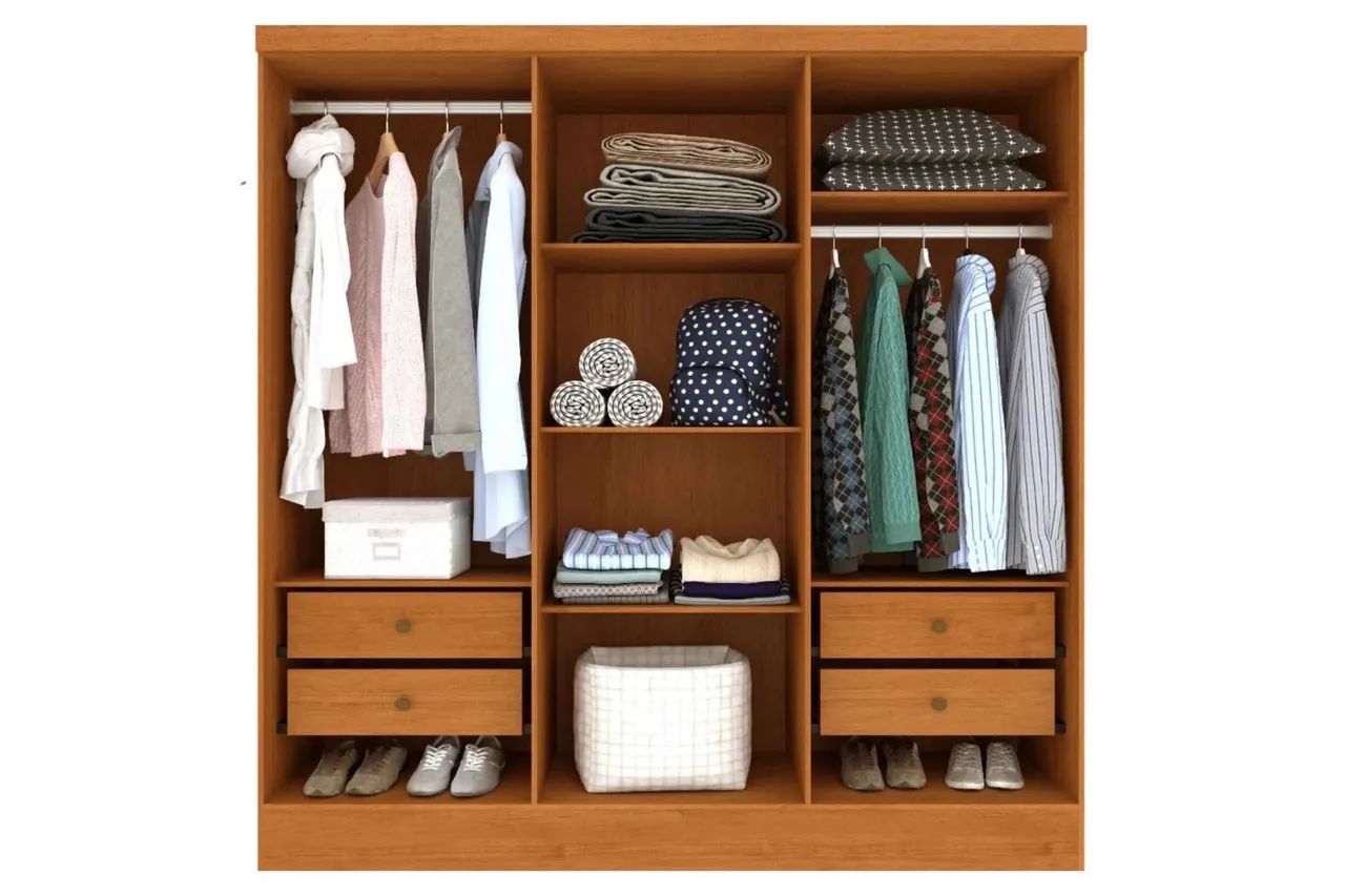 Guarda-Roupa Bali 2,04m MDP/MDF r15 S  - Foto 2
