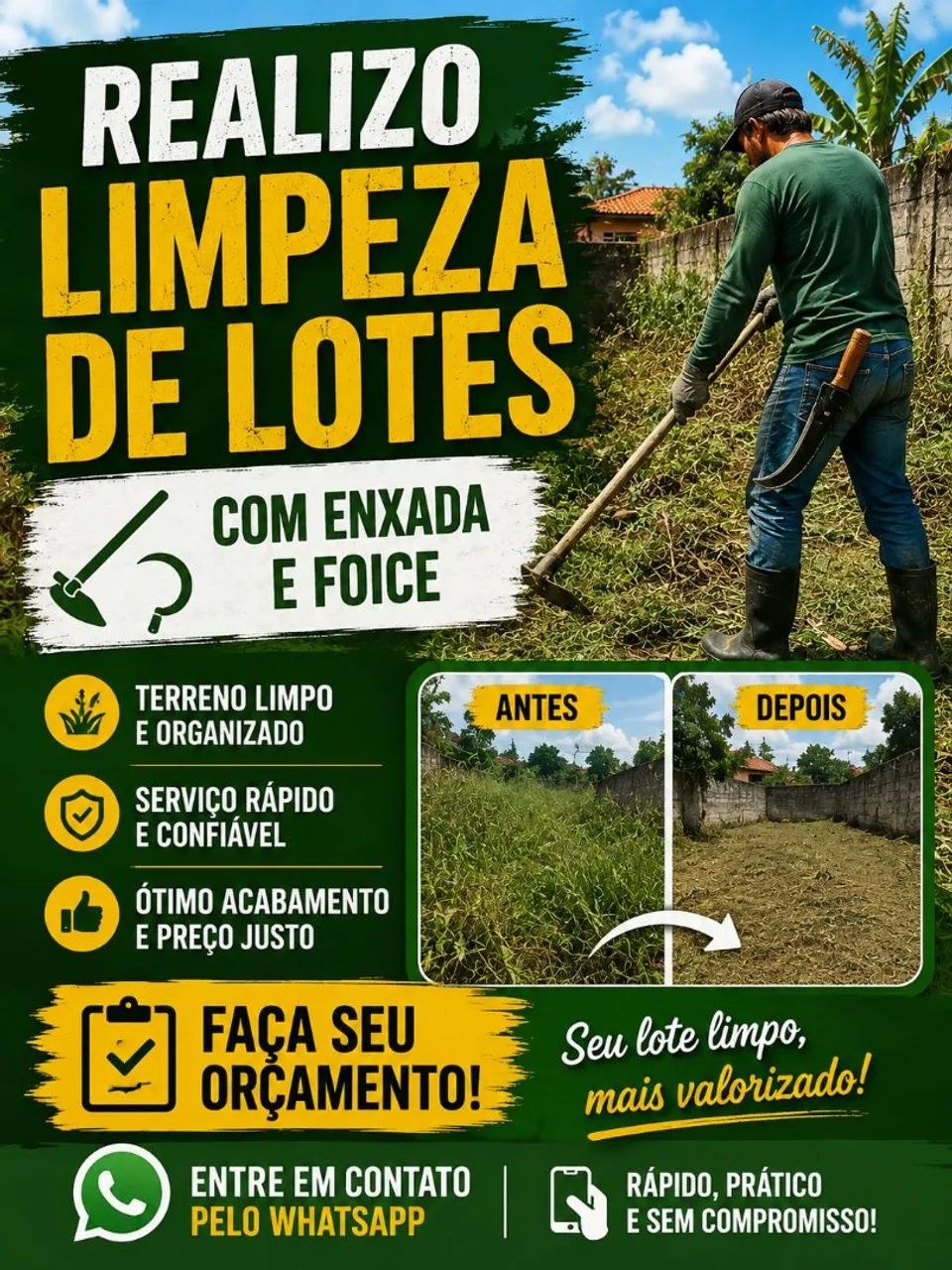 Limpeza de lotes 