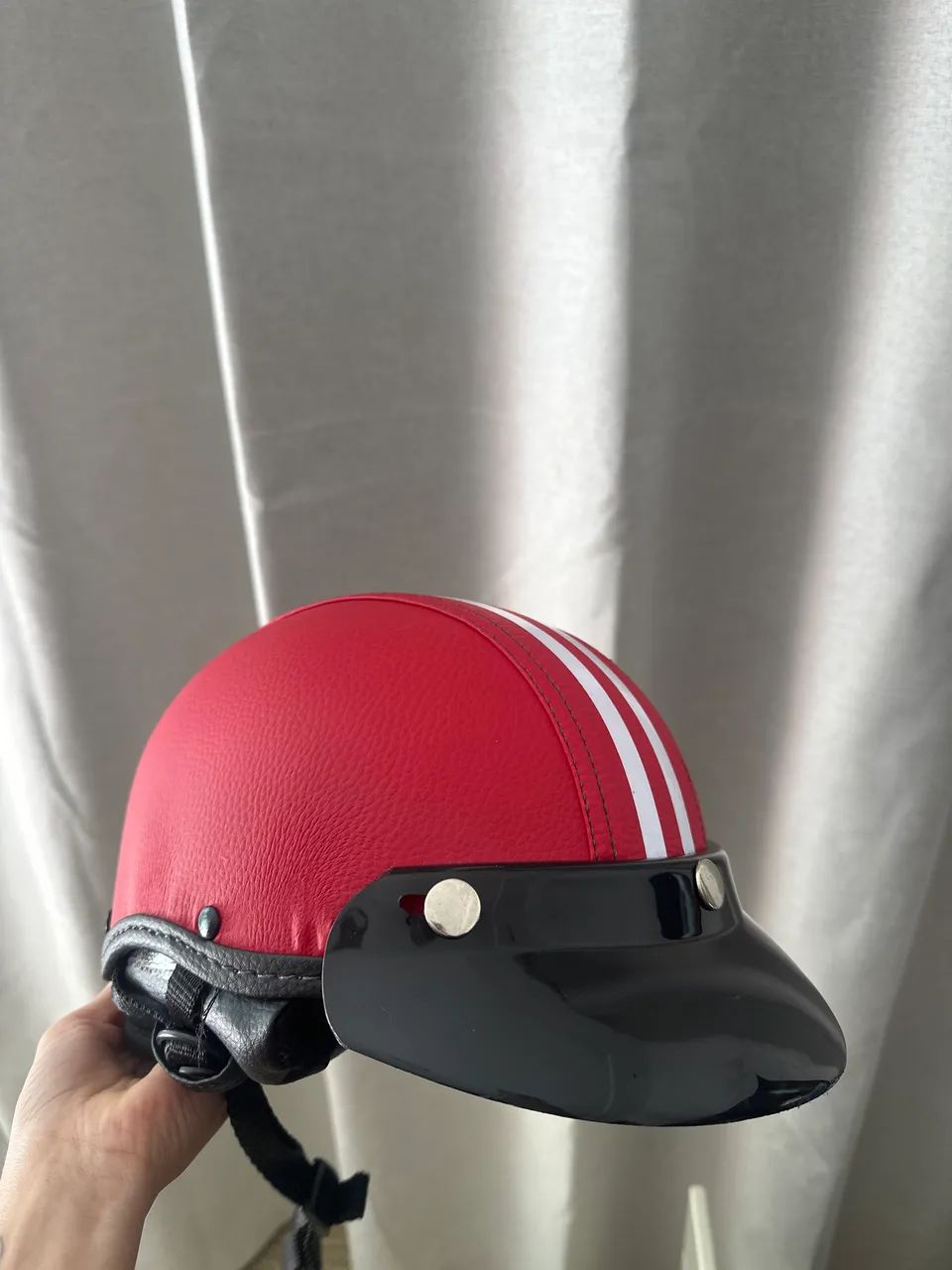 Capacete scooter vermelho M