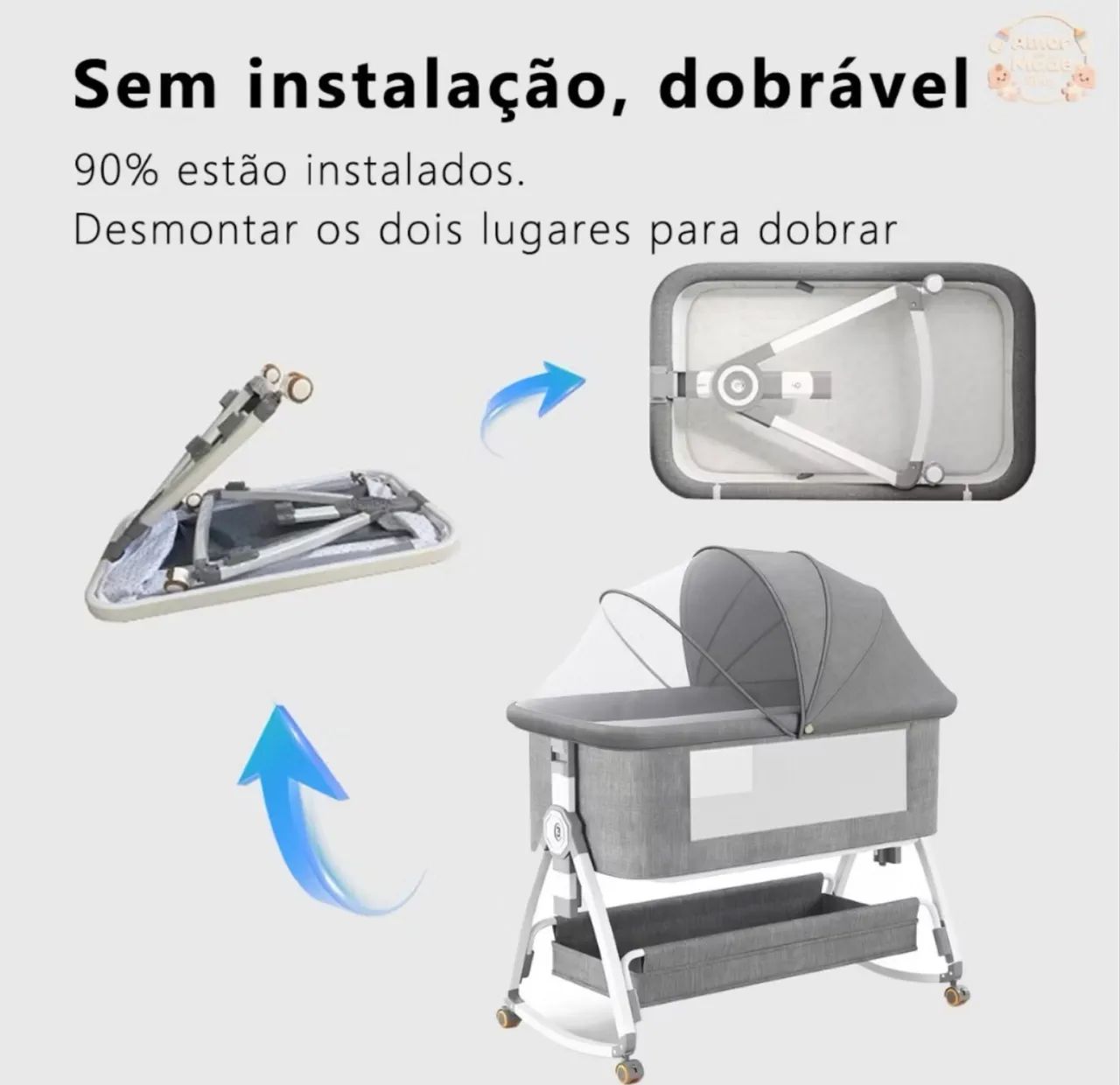 Berço portátil (cobed) / balanço  - Foto 5