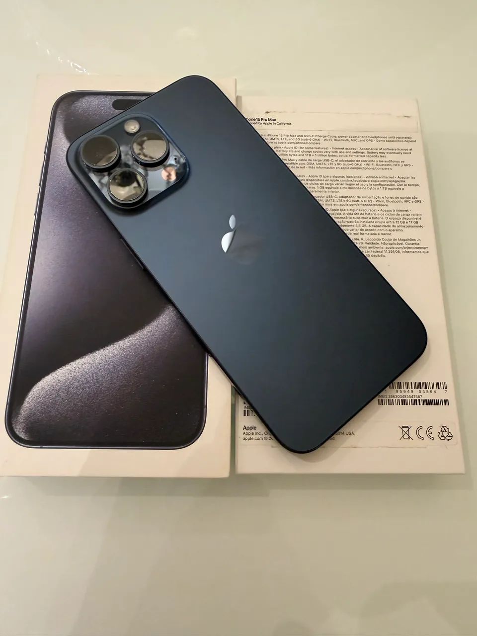 Vendo 01 iPhone 15 pro Max 256g blue titanium, em excelente estado. - Foto 4