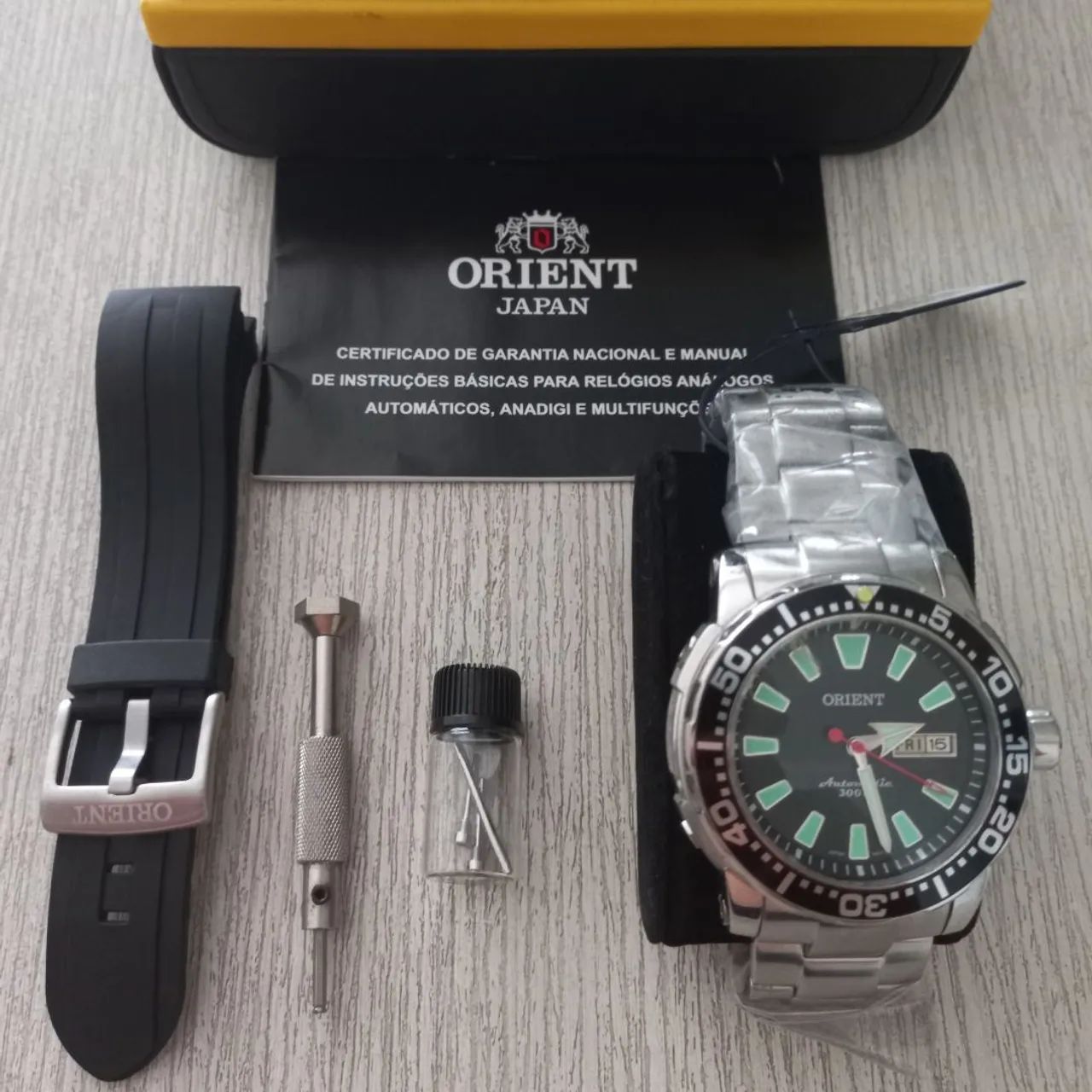 Relógio Masculino Automático Orient Poseidon Mod. 469SS040 P1SX - Foto 4