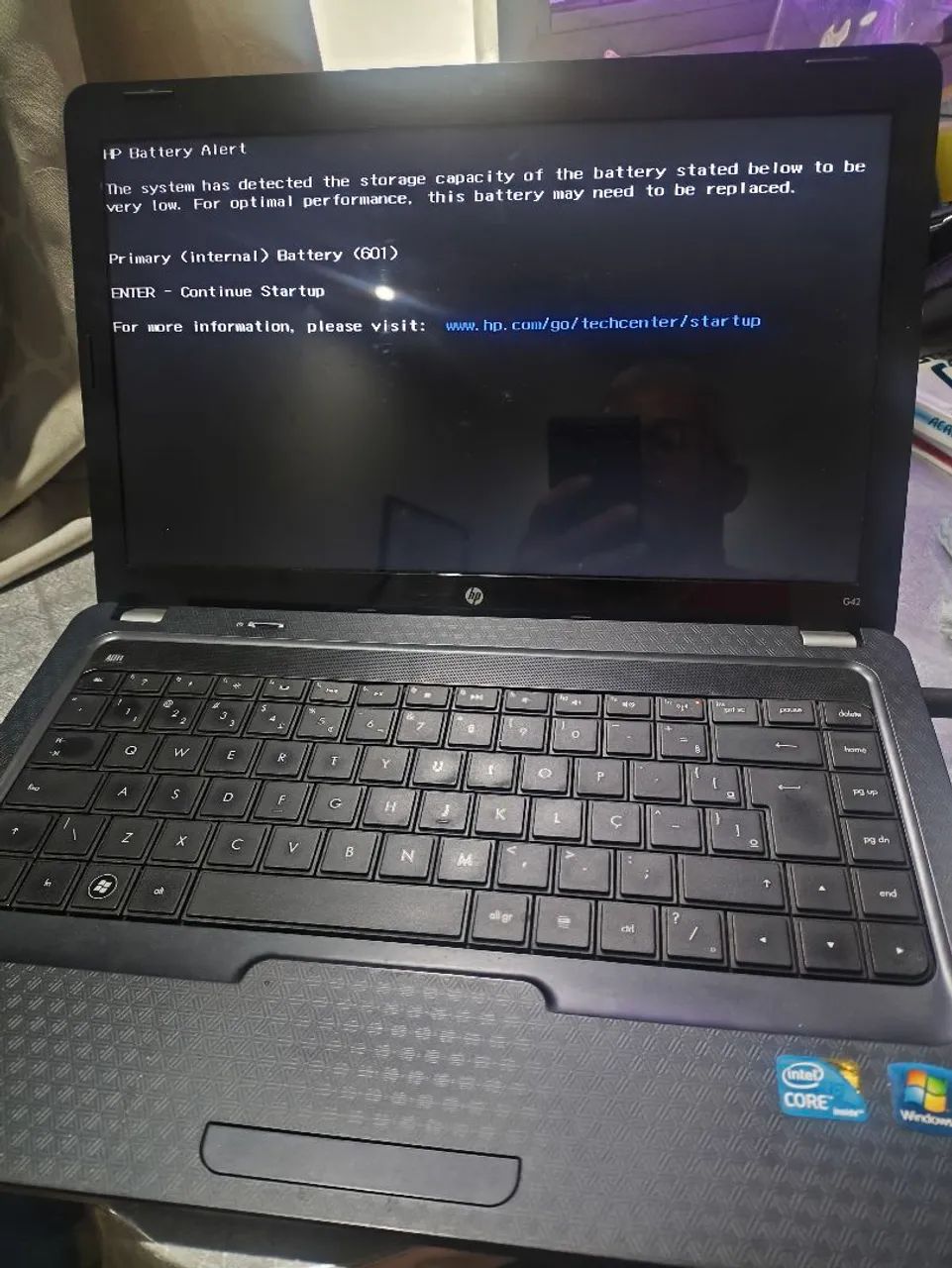 Notebook HP G42 i3 retirada de peças ou pra quem conserta  - Foto 4