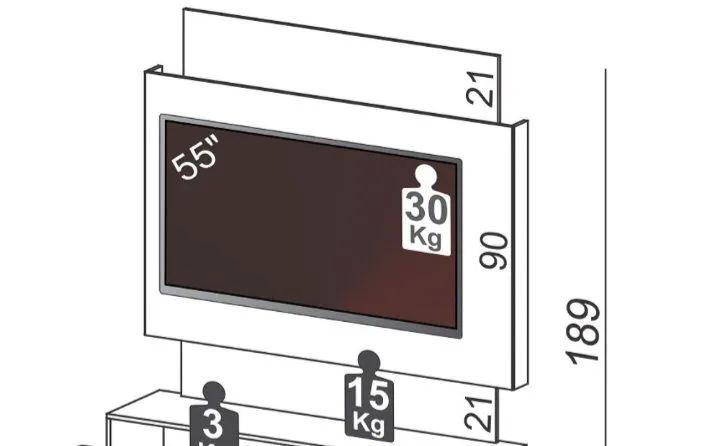 Vendo painel de tv até 55 polegadas com led - Foto 3
