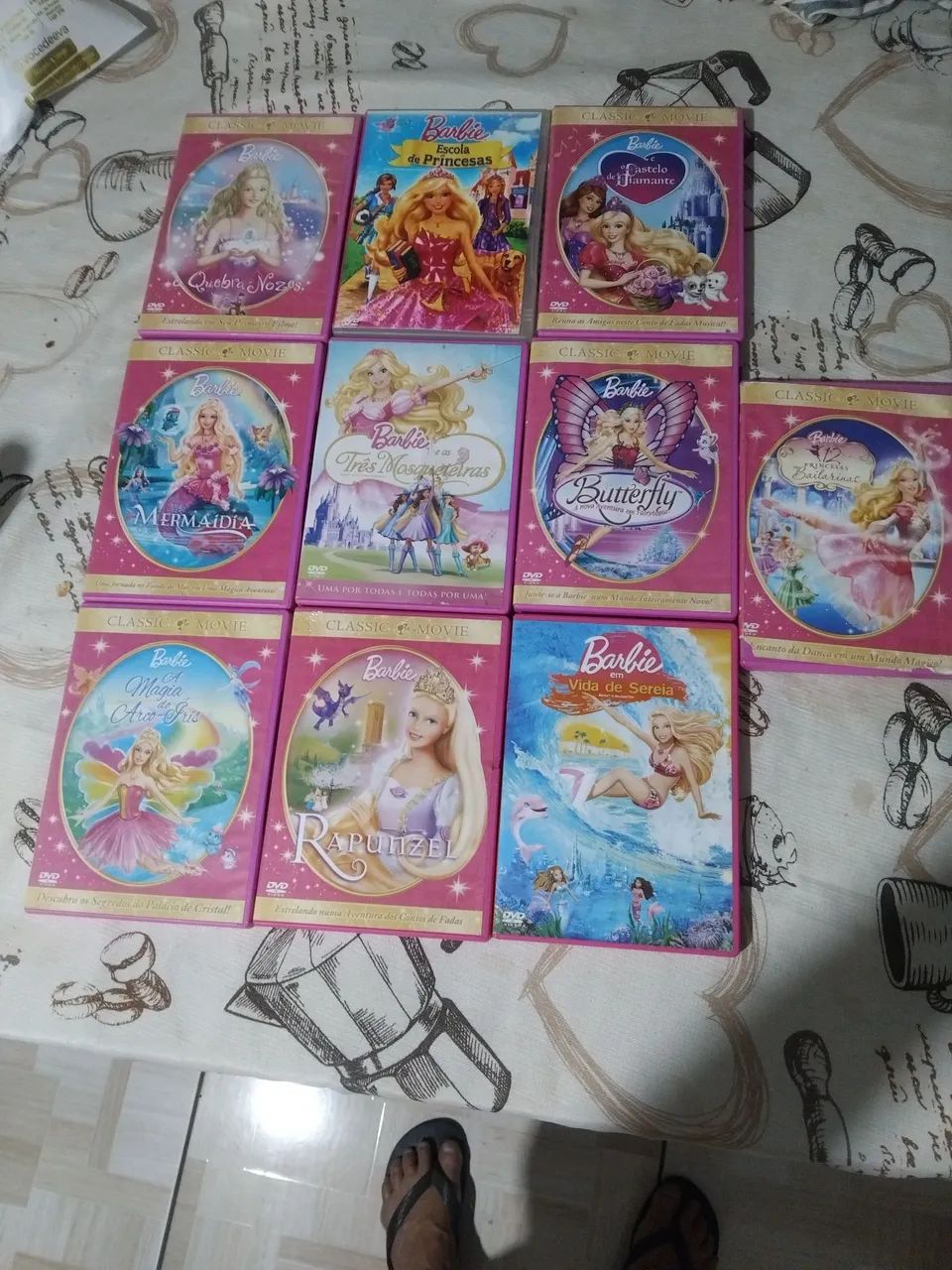 DVD barbie 10unidades 