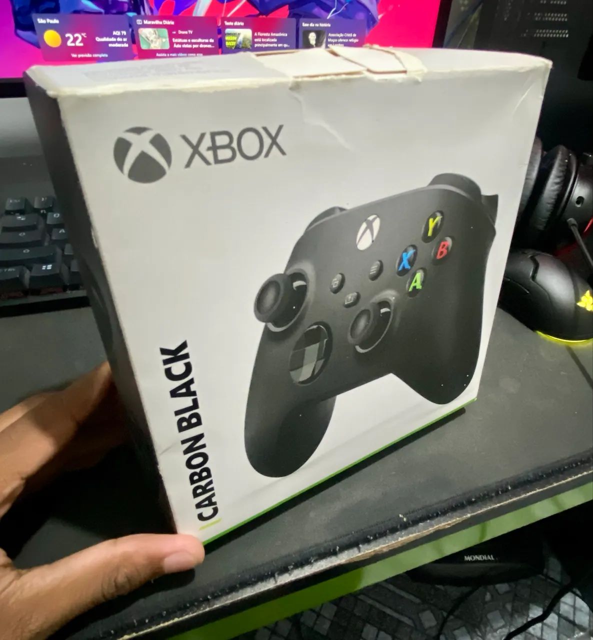 Controle Xbox Carbon Black - Foto 4