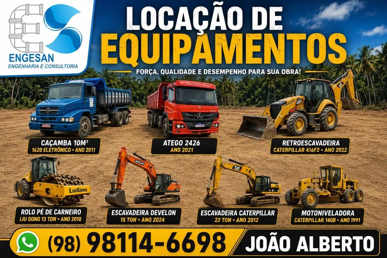 Locação de máquinas para construção civil