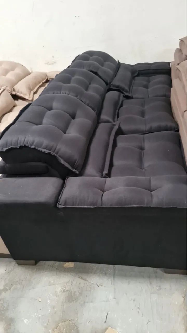 SOFÁ RETRÁTIL RECLINÁVEL DE LUXO+entrega grátis  - Foto 4