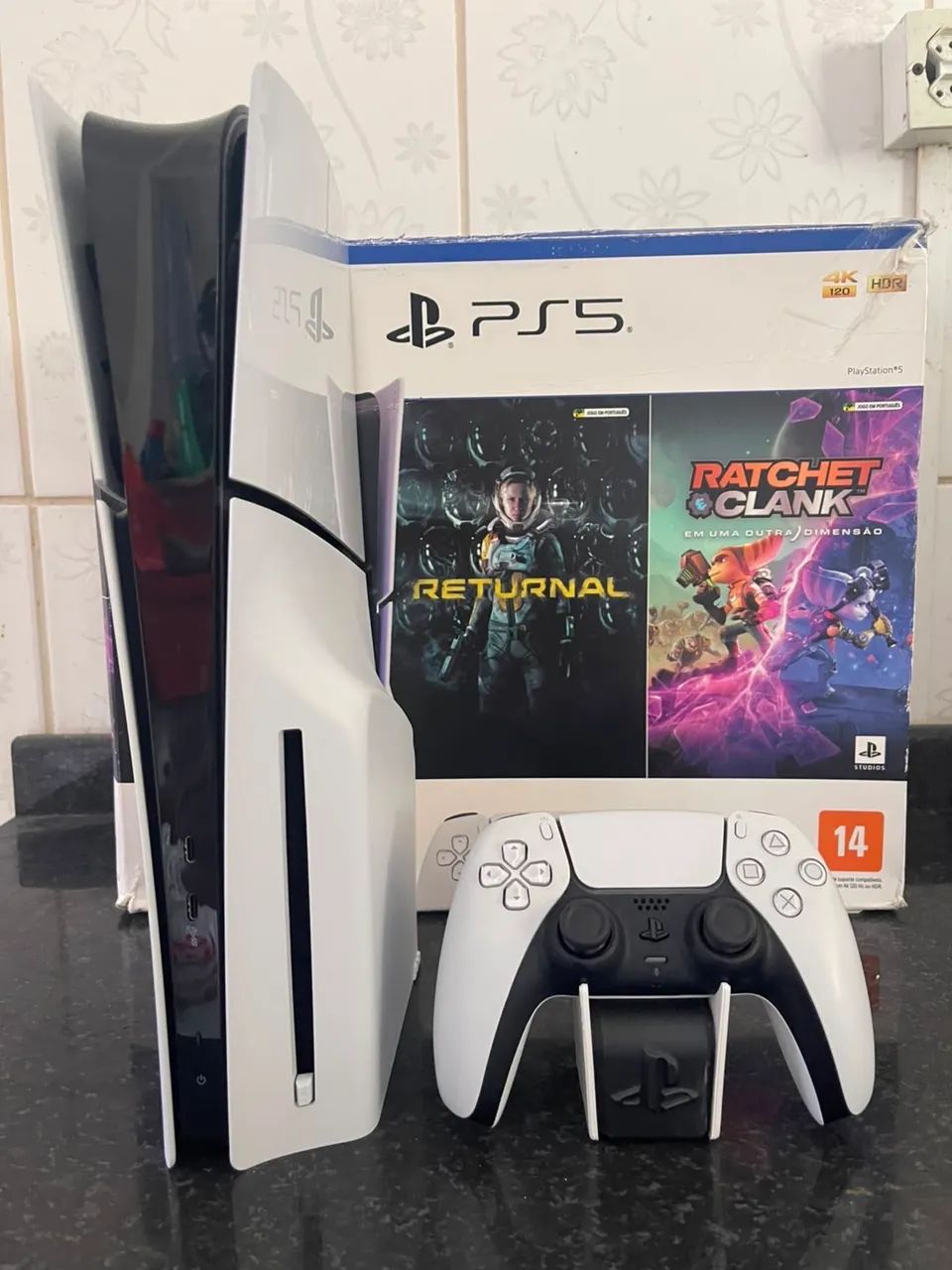 Ps5 Slim Com Leitor ( aceito cartão) - Foto 3