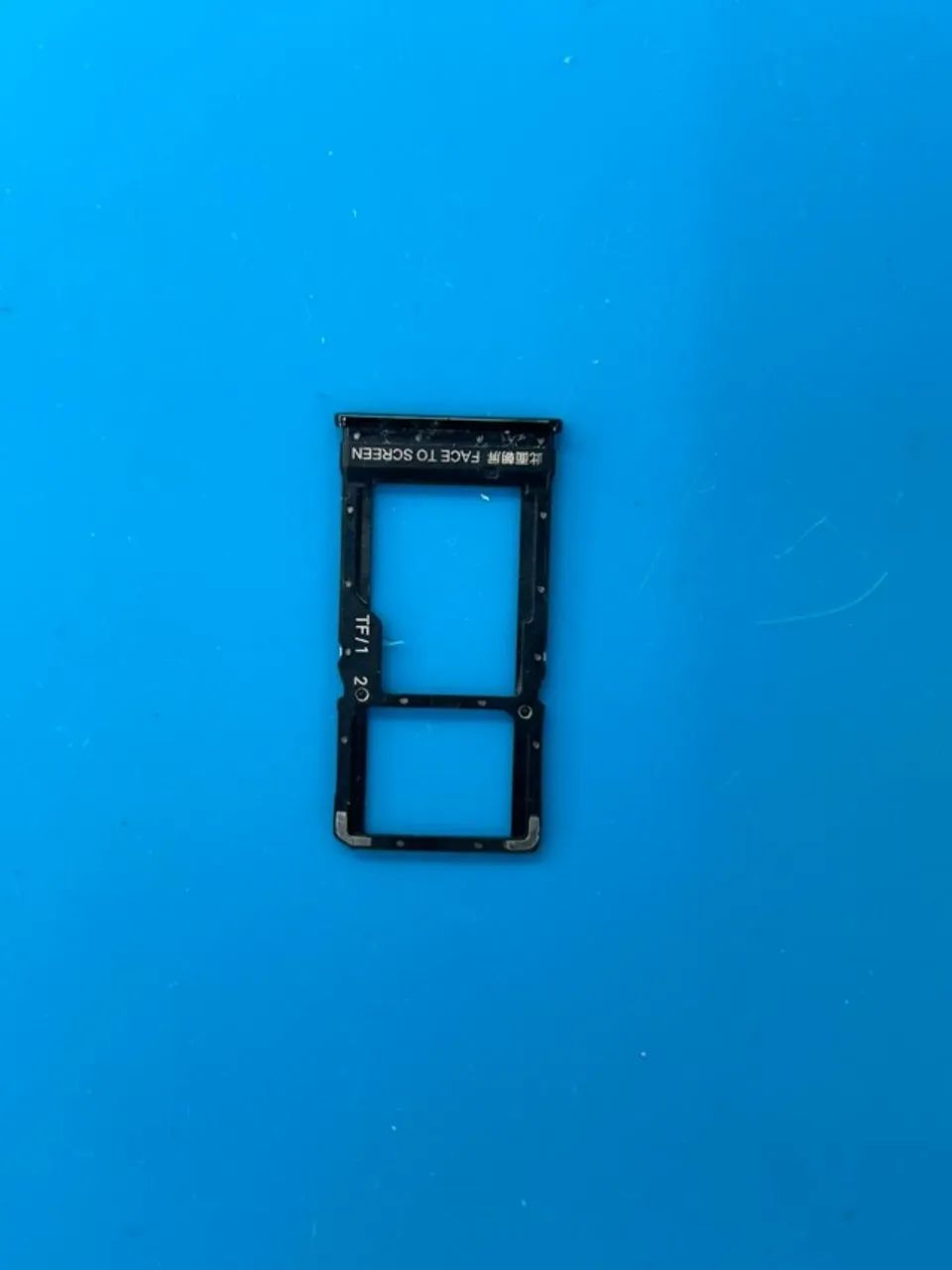 SLOT DE CHIP XIAOMI POCO X3 PRO AZUL - PEÇA ORIGINAL RETIRADA