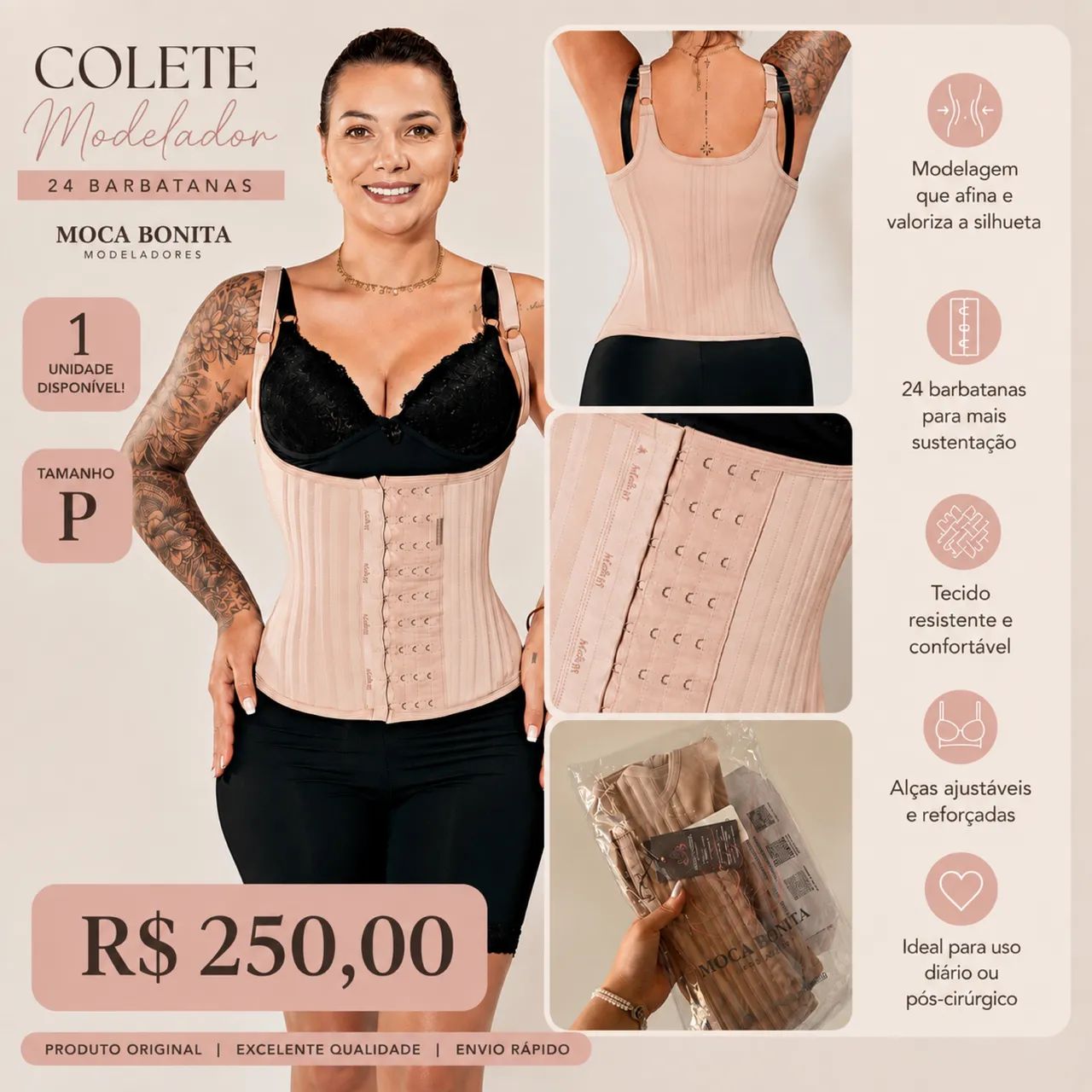 Cinta/colete modelador - Foto 4