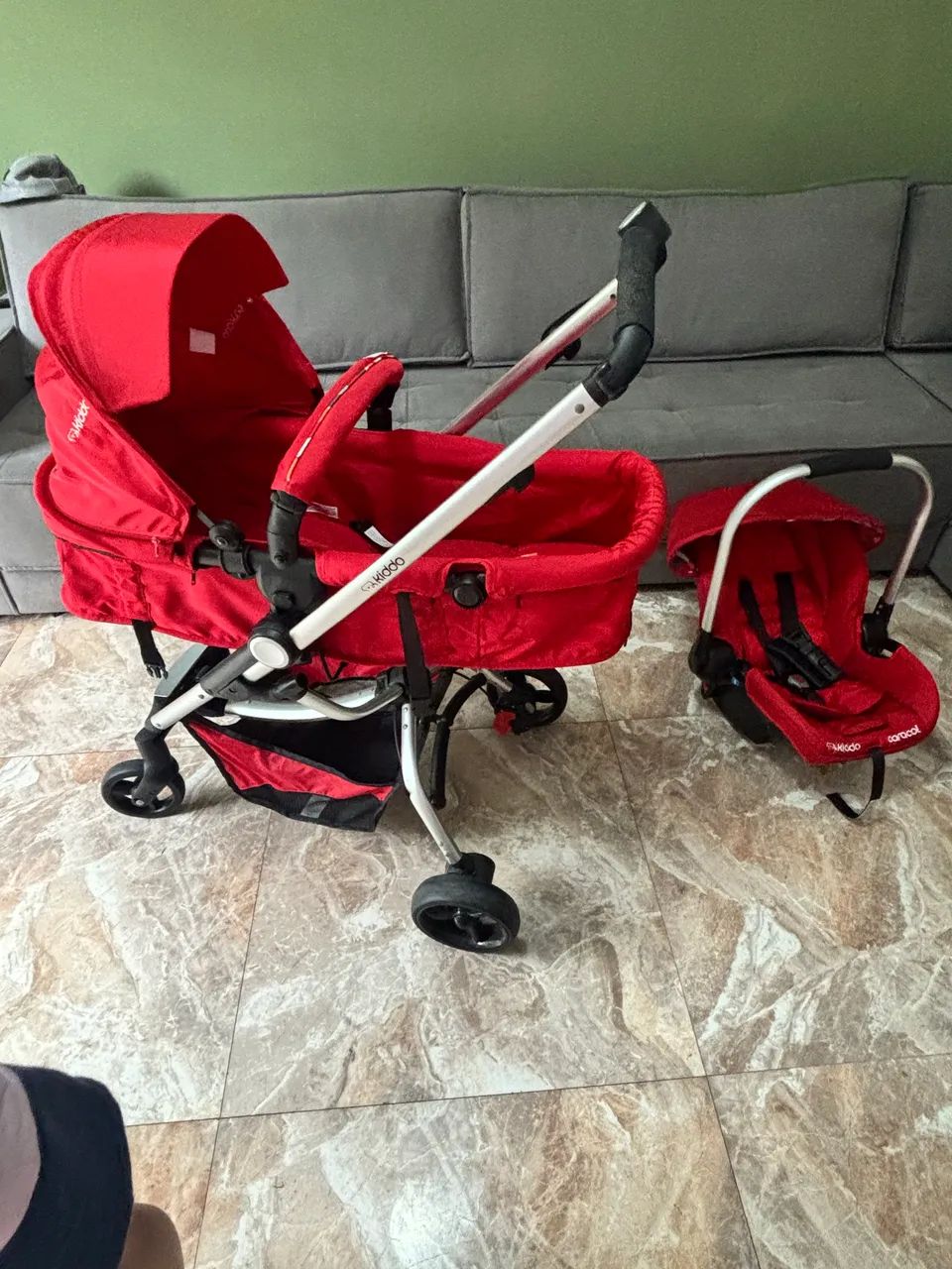 Carrinho de Bebê Travel System Eclipse + Bebê Conforto Kiddo - Foto 2