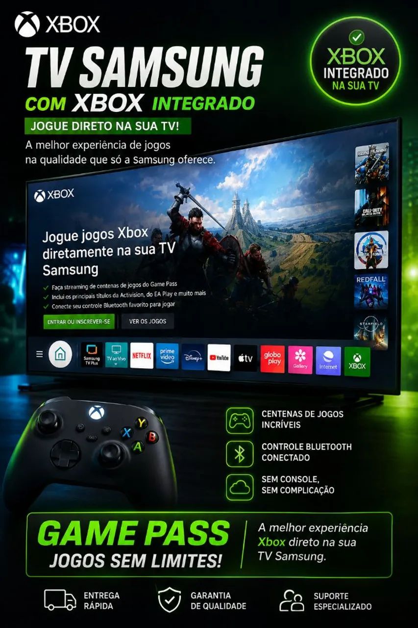 TV smart Samsung 43 Xbox Integrado 
