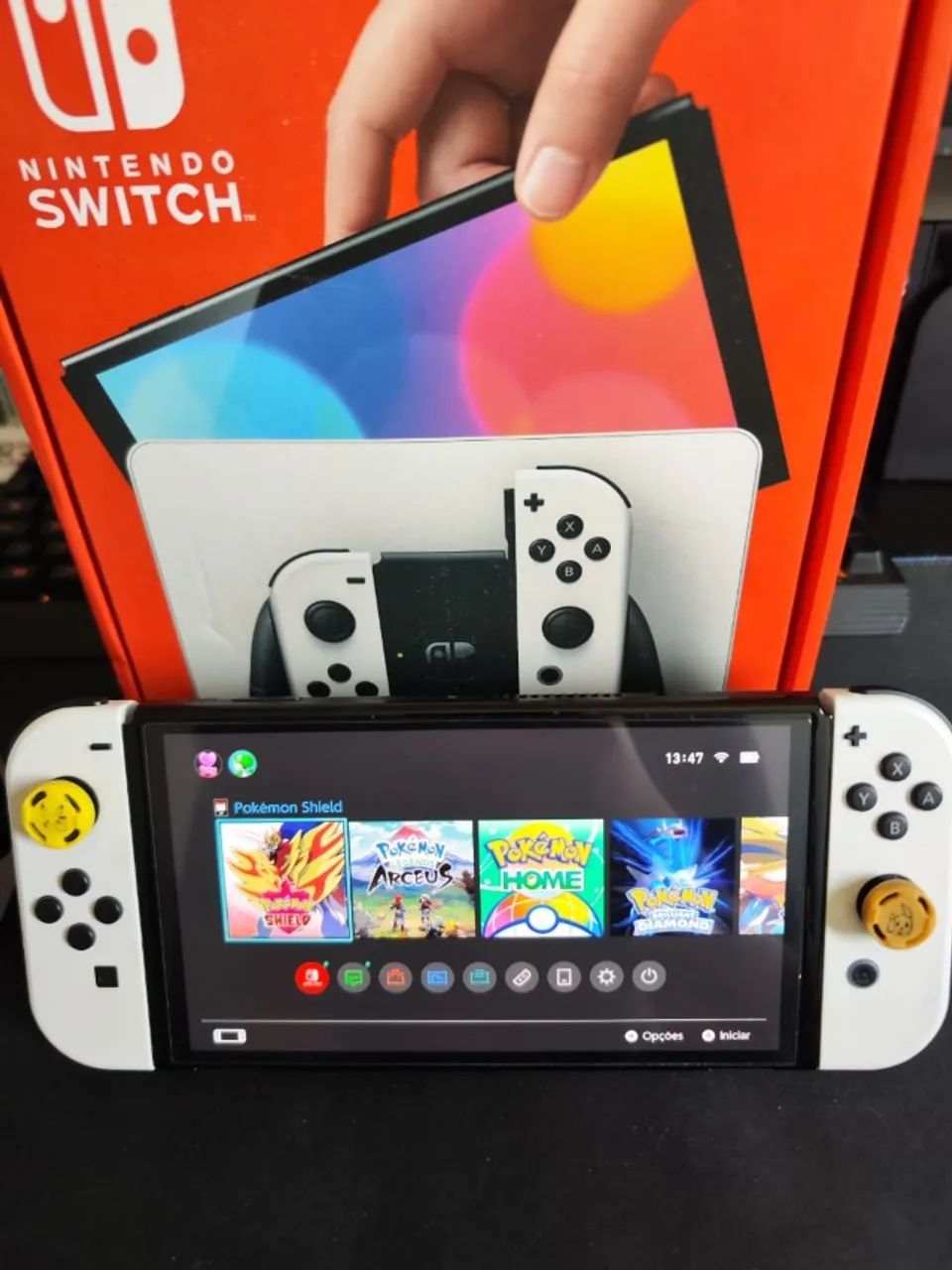 Switch Oled Bloqueado + Acessórios - Foto 3