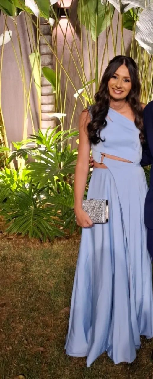 Vestido de festa azul