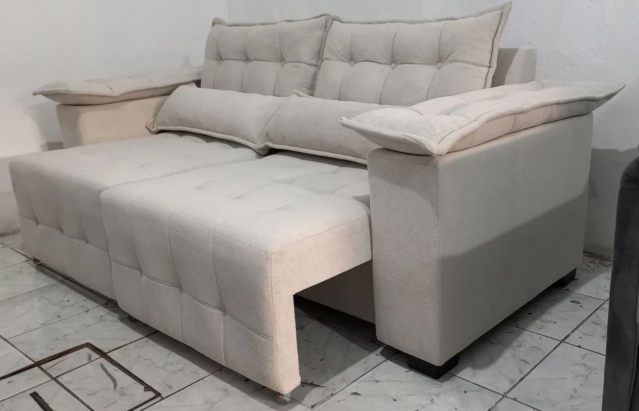 Sofá retrátil Bogotá luxo - Foto 2