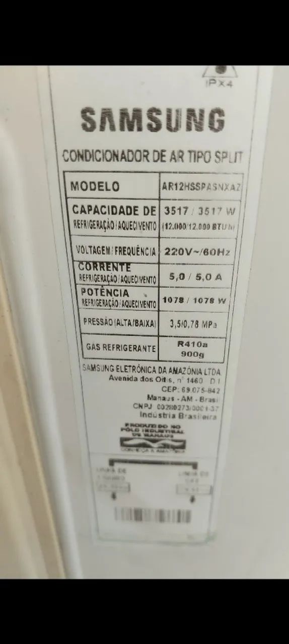 Ar condicionado Split samsung 12000 btus - Foto 3