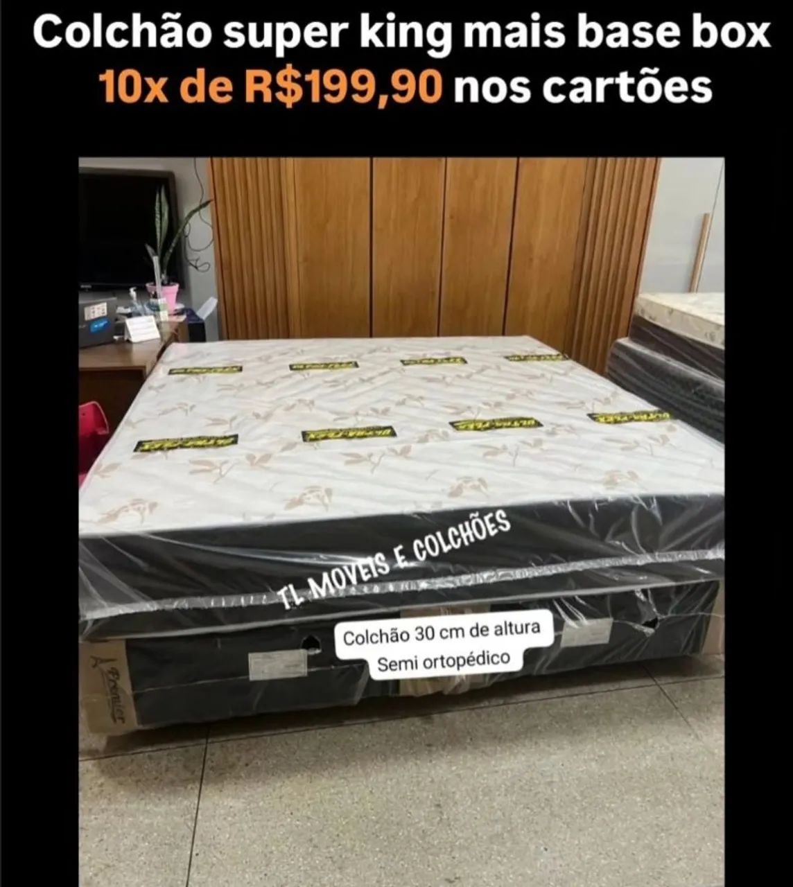 Colchão super king mais base box