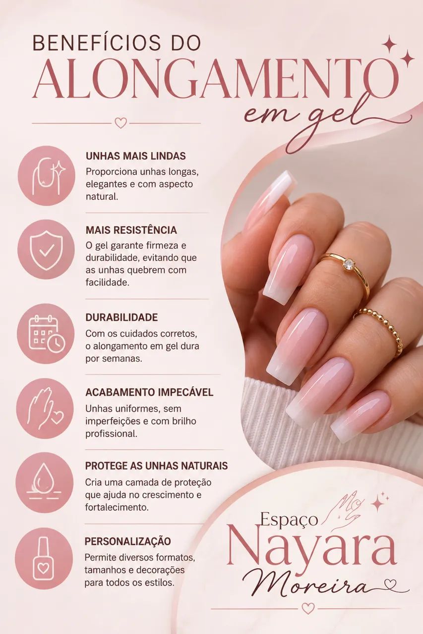 Venha ficar com as unhas lindas 