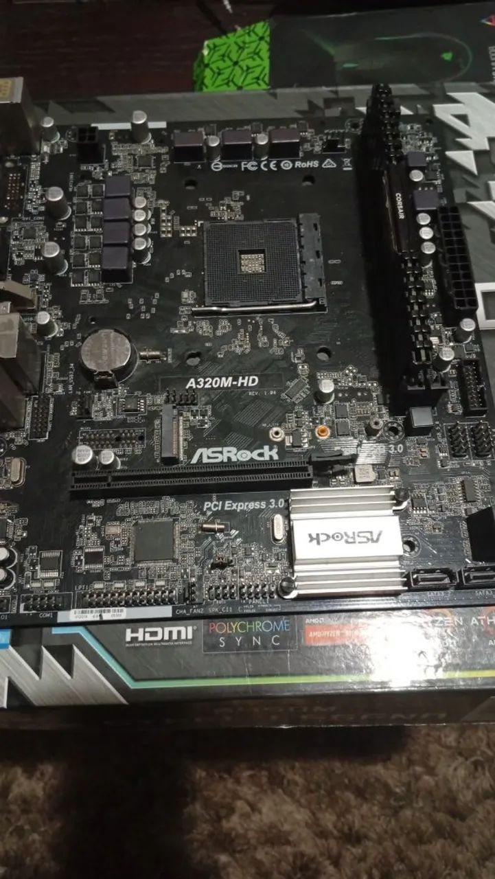 Placa Mãe + Memória 