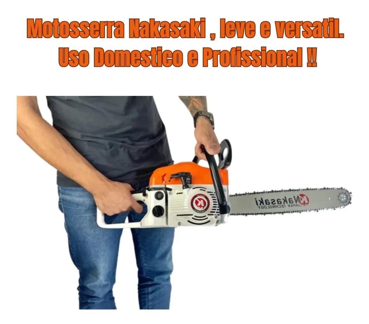 Motosserra Profissional Nakasaki 78cc/80cc Sabre 22? Potente Nova