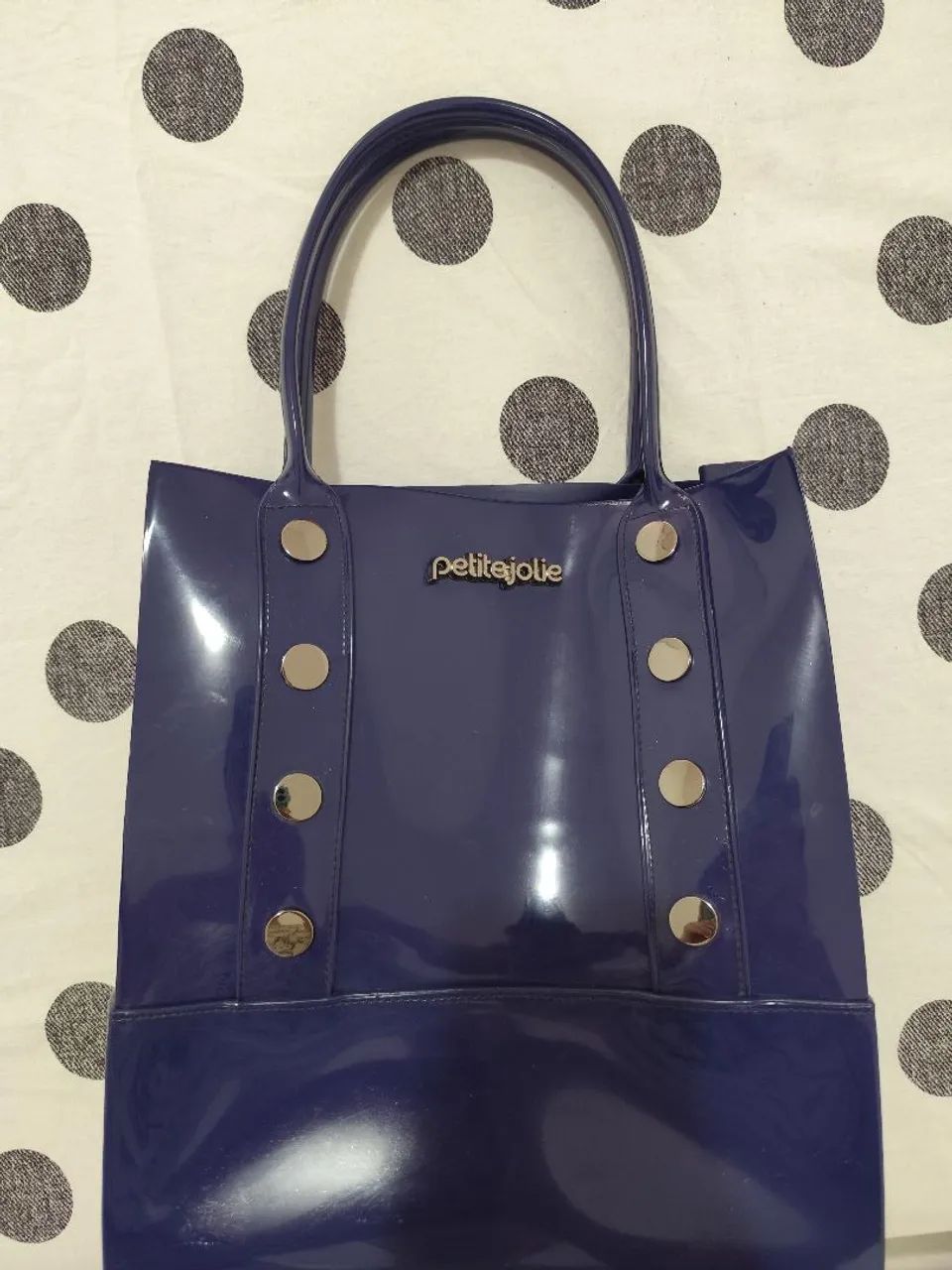 Petite Jolie Bolsa Azul Marinho - Foto 2