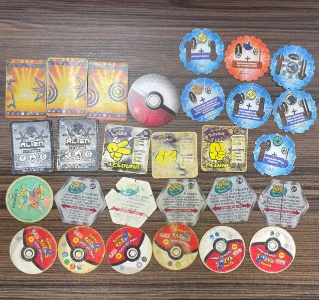 Lote com 28 tazos diversos elma chips - Foto 2