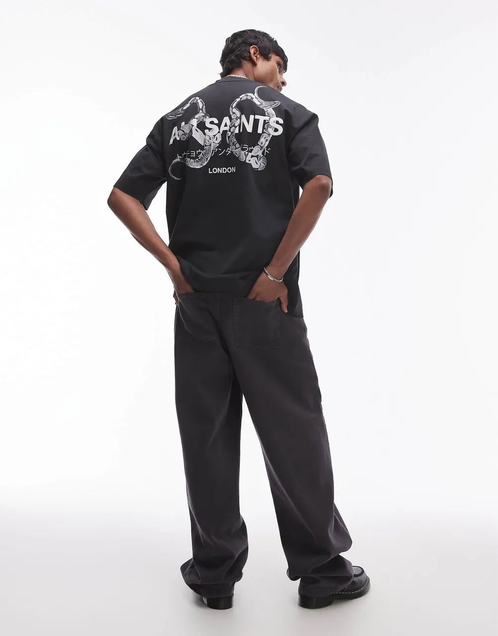 Camisa All Saints preta nova com etiqueta  - Foto 4