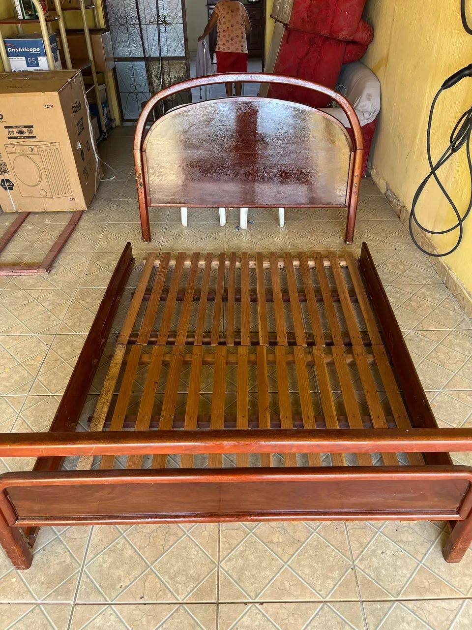 Cama de casal madeira - Foto 2