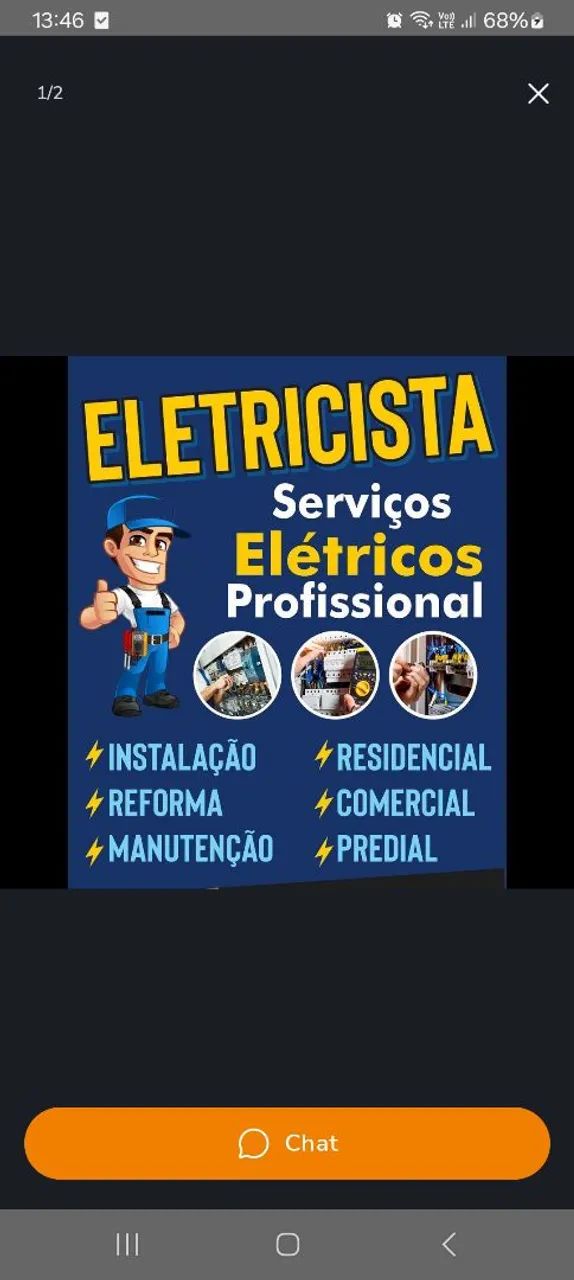 Eletricista 24h disponível 