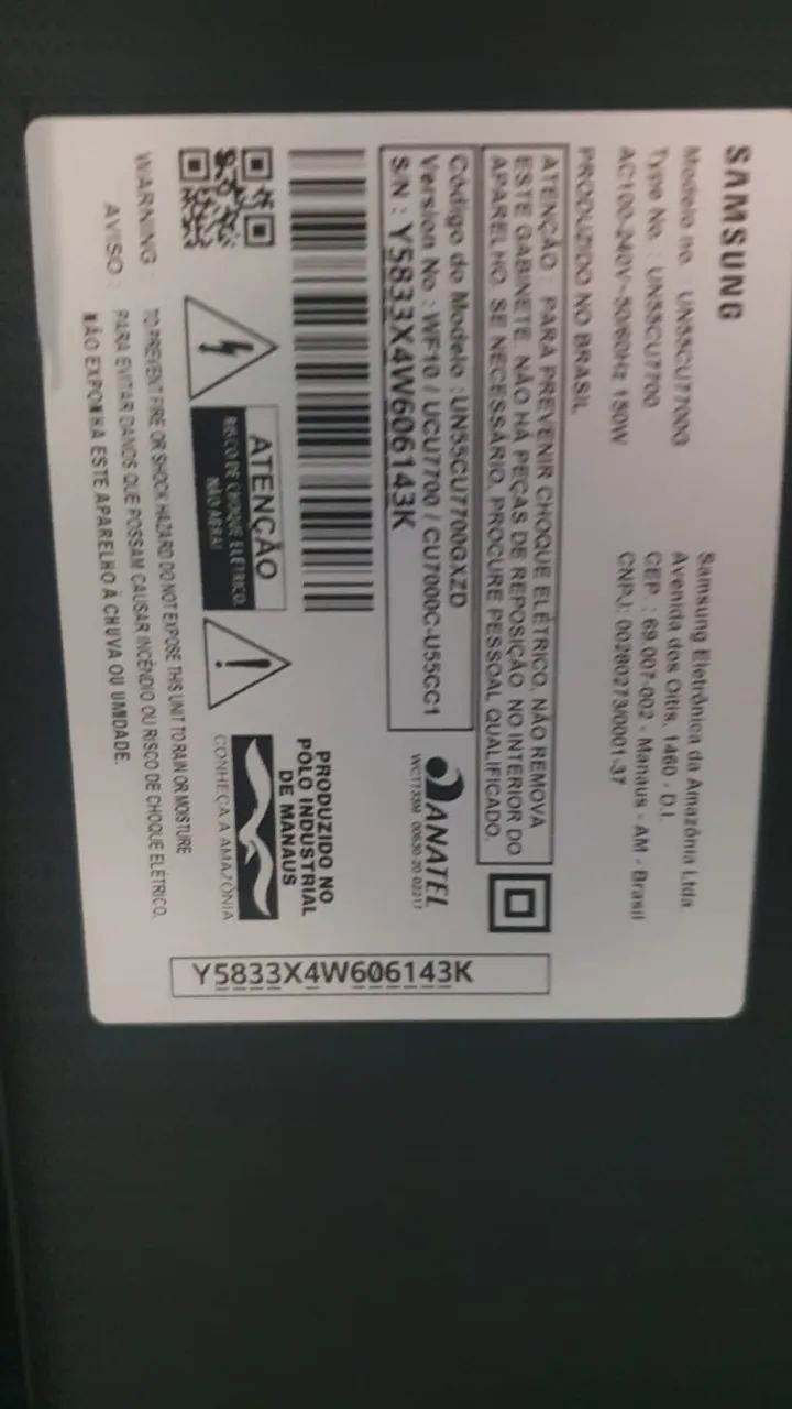 TV 4K Samsung 55 polegadas - CU7000 - Foto 2
