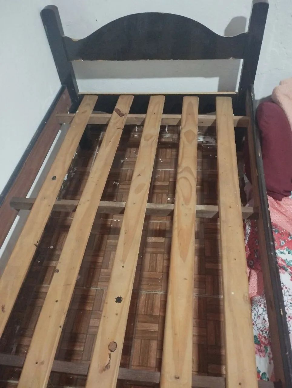Cama de solteiro de madeira  - Foto 2