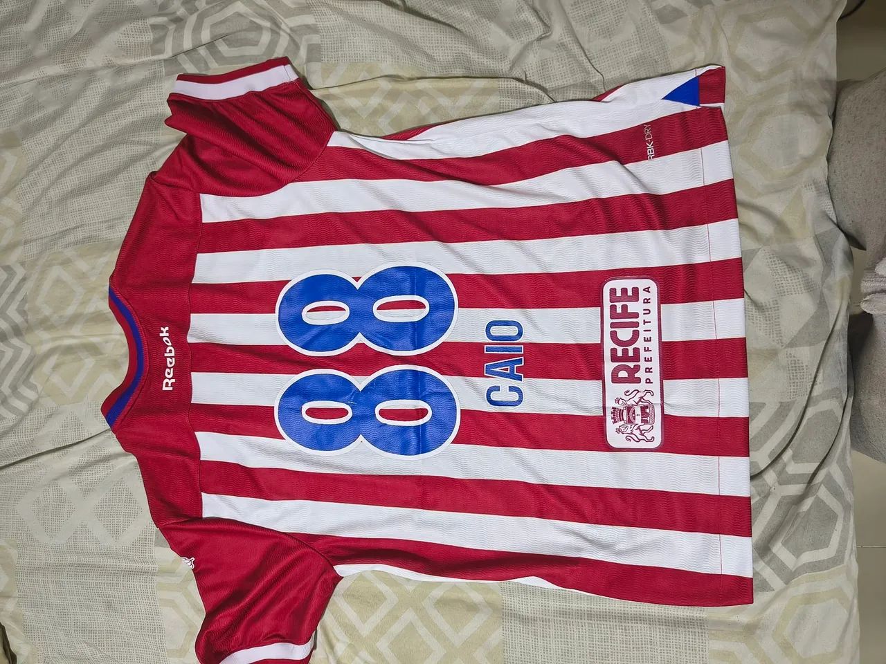 Camisa Náutico Reebok Home usada em jogo  - Foto 2