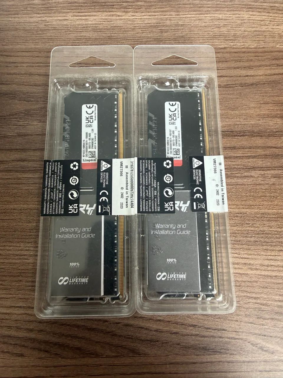 Memória RAM Kingston Fury Beast 32gb (2x16gb) DDR4 3200mhz - Lacrada - Foto 2