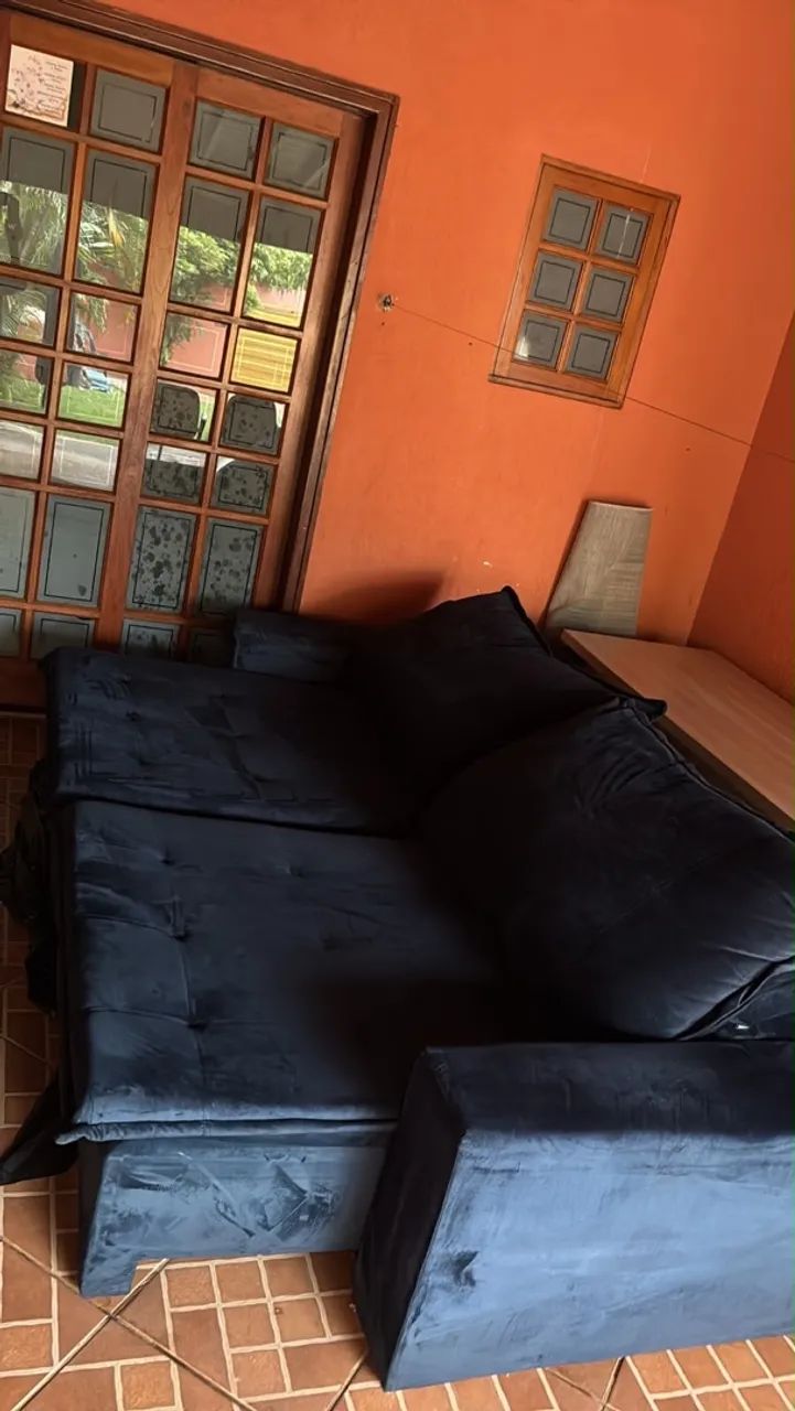 Sofá em suede retratil   - Foto 4