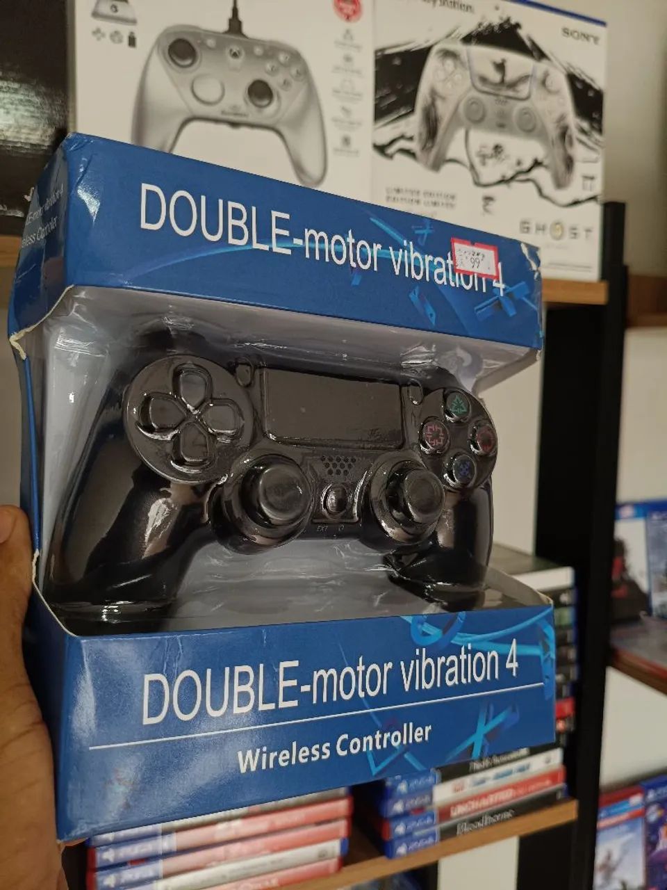 Controle ps4 sem fio compatível com tv e Pc e celular 