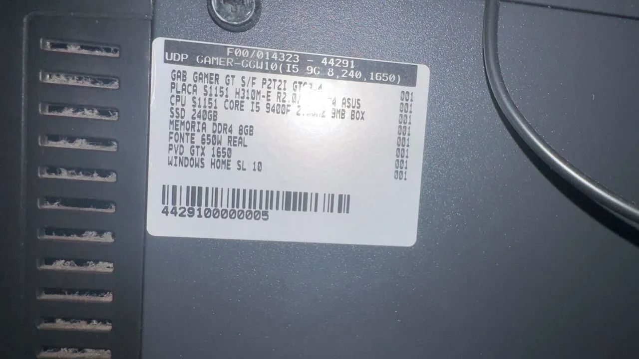 Pc gamer i5 gtx 1650